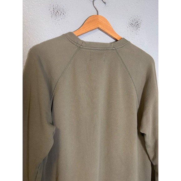 Everlane Men's The Track Crewneck Sweatshirt Olive Green Size Medium - Picture 7 of 11